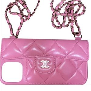 Chanel iPhone Pro Case with Chain
